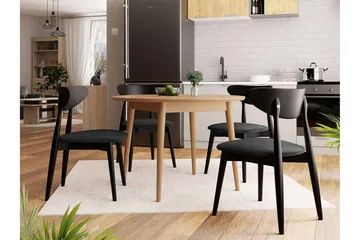 Ingram Spisegruppe Svart - Møbler - Bord - Spisegruppe