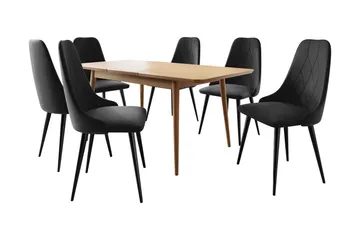 Ingram Spisegruppe Svart - Møbler - Bord - Spisegruppe