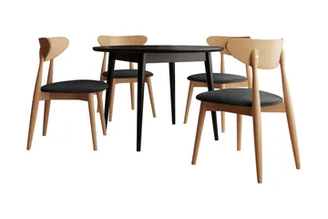 Ingram Spisegruppe Svart - Møbler - Bord - Spisegruppe