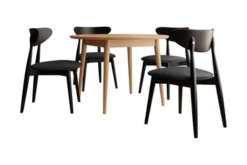 Ingram Spisegruppe Svart - Møbler - Bord - Spisegruppe