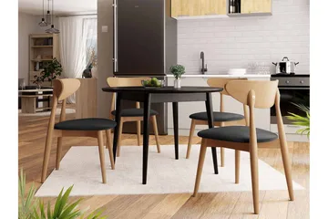 Ingram Spisegruppe Svart - Møbler - Bord - Spisegruppe