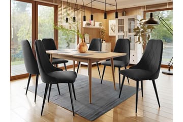 Ingram Spisegruppe Svart - Møbler - Bord - Spisegruppe