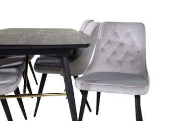 Irunea Spisebord 180 cm med 6 Valera Lyx Fløyelsstoler - Møbler - Bord - Spisegruppe