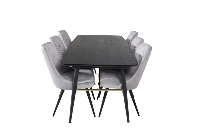 Irunea Spisebord 180 cm med 6 Valera Lyx Fløyelsstoler - Møbler - Bord - Spisegruppe
