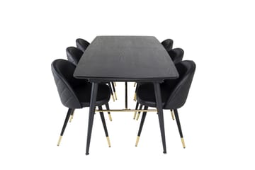 Irunea Spisebord 180 cm med 6 Valera Spisestoler - Møbler - Bord - Spisegruppe