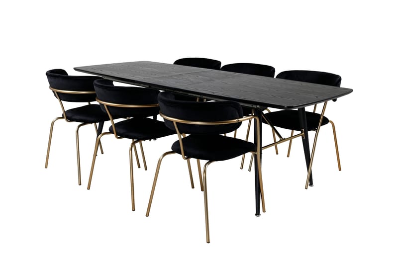 Irunea Spisegruppe 180 cm + 6 stk Arcarazo Spisestoler