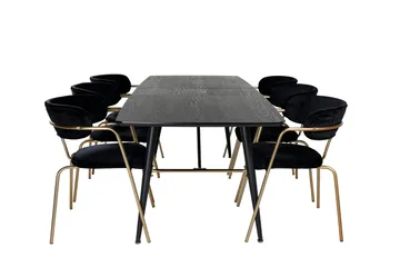 Irunea Spisegruppe 180 cm + 6 stk Arcarazo Spisestoler - Møbler - Bord - Spisegruppe