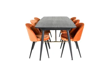 Irunea Spisegruppe 180 cm + 6 Valeri Spisestoler - Møbler - Bord - Spisegruppe