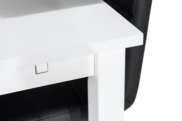 Jasmin med 6 Cibus Stoler - Hvit/Svart - Møbler - Bord - Spisegruppe