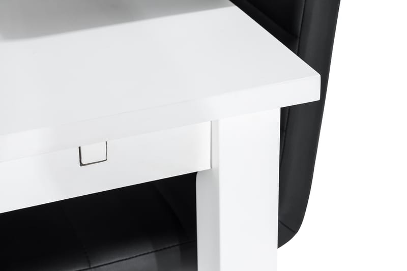 Jasmin med 6 Cibus Stoler - Hvit/Svart - Møbler - Bord - Spisegruppe