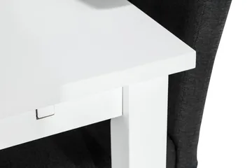 Jasmin Spisegruppe 180 cm Rektangulært spisebord med 6 Viktor Spisestoler - Hvit / Mørkgrå - Møbler - Bord - Spisegruppe