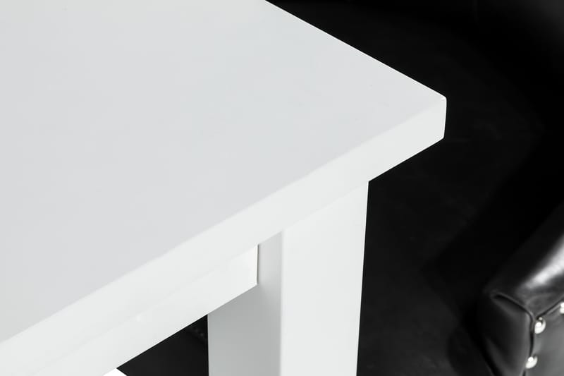 Jasmin Spisegruppe med 6 Tuva Lenestol - Hvit/Svart PU - Møbler - Bord - Spisegruppe