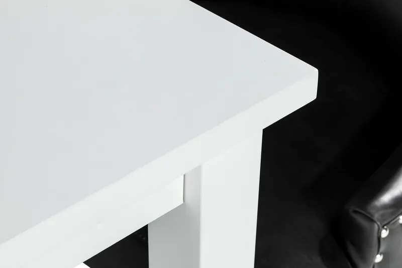 Jasmin Spisegruppe med 6 Tuva Lenestol - Hvit/Svart PU - Møbler - Bord - Spisegruppe