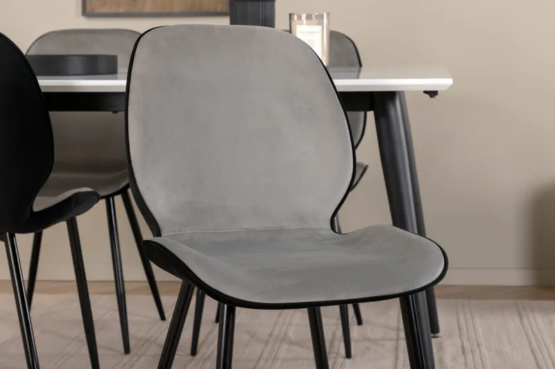 Jimmy spisebord med 4 Emma Spisestol - Møbler - Bord - Spisegruppe