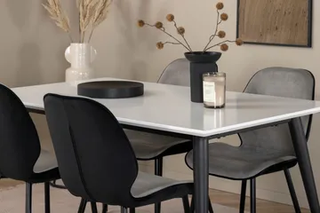 Jimmy spisebord med 4 Emma Spisestol - Møbler - Bord - Spisegruppe