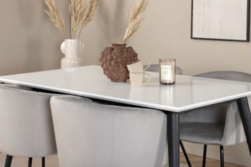 Jimmy Spisebord med 4stk Berit Spisestol - Møbler - Bord - Spisegruppe