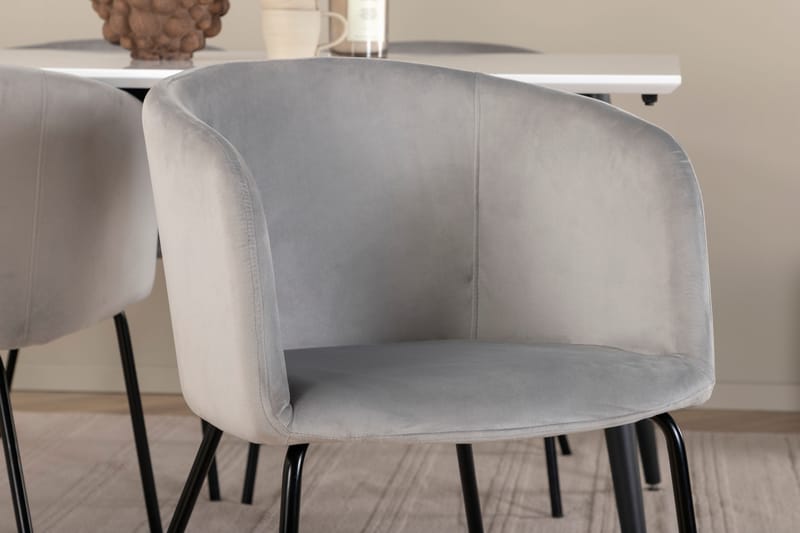 Jimmy Spisebord med 4stk Berit Spisestol - Møbler - Bord - Spisegruppe