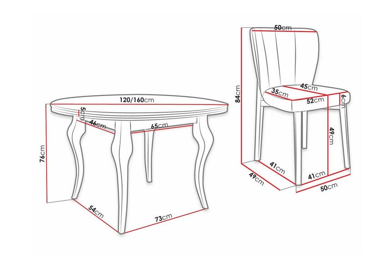 Kendale Spisegruppe - Møbler - Bord - Spisegruppe