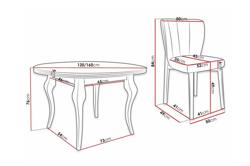 Kendale Spisegruppe - Møbler - Bord - Spisegruppe