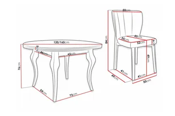 Kendale Spisegruppe - Møbler - Bord - Spisegruppe