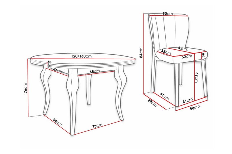 Kendale Spisegruppe - Møbler - Bord - Spisegruppe