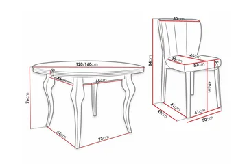 Kendale Spisegruppe - Møbler - Bord - Spisegruppe