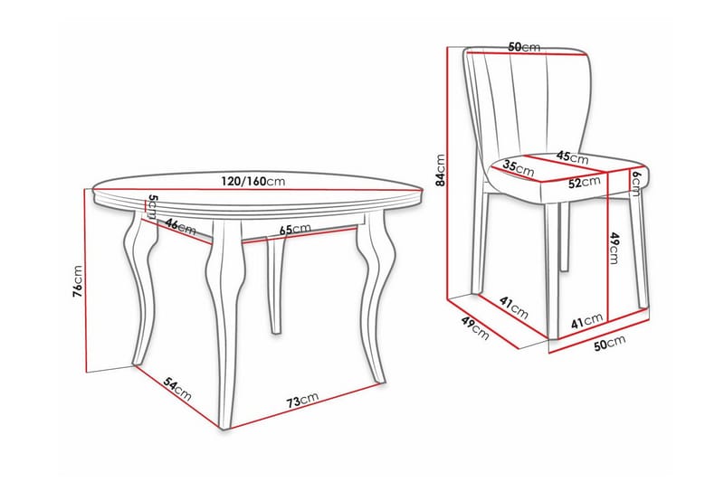 Kendale Spisegruppe - Møbler - Bord - Spisegruppe