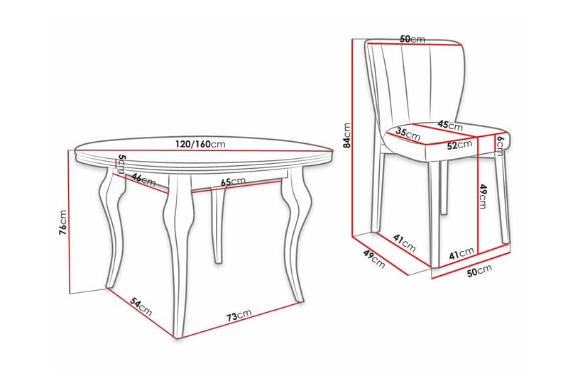 Kendale Spisegruppe - Møbler - Bord - Spisegruppe