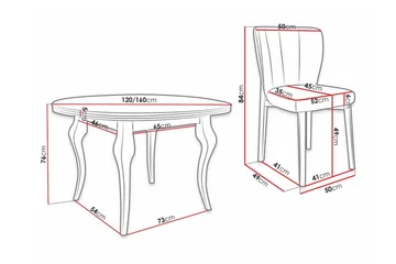 Kendale Spisegruppe - Møbler - Bord - Spisegruppe