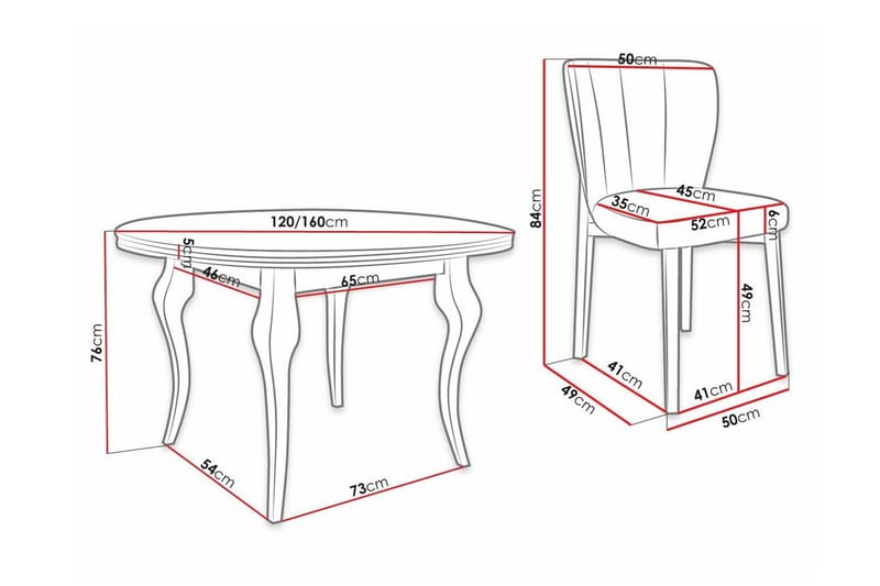 Kendale Spisegruppe - Møbler - Bord - Spisegruppe