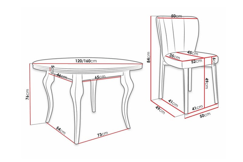Kendale Spisegruppe - Møbler - Bord - Spisegruppe