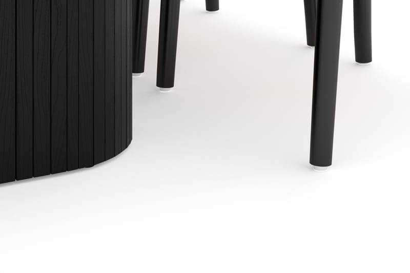 Kopparbo Matgruppe 160 cm med 6 Dastoori Spisestol - Svart - Møbler - Bord - Spisegruppe