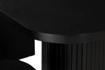 Kopparbo Spisegruppe 200 cm Rektangulært bord inkl. 6 Broddhult Stoler - Svart / Ribbede Ben - Møbler - Bord - Spisegruppe