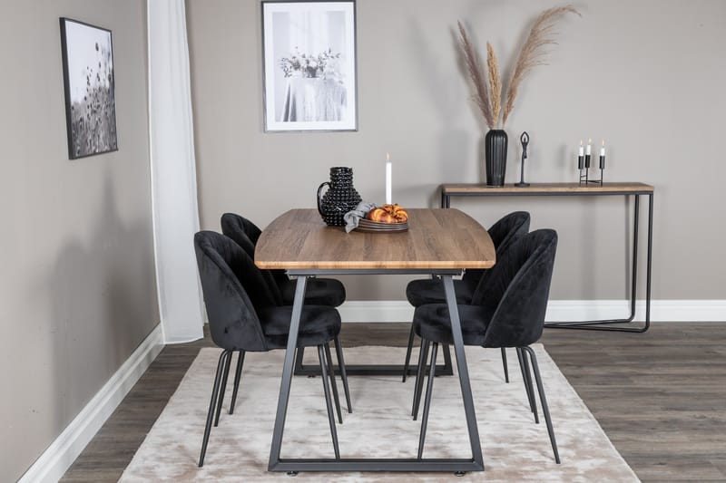 Leah Forlengningsbar bord med 4 Foyos Spisestoler - Møbler - Bord - Spisegruppe