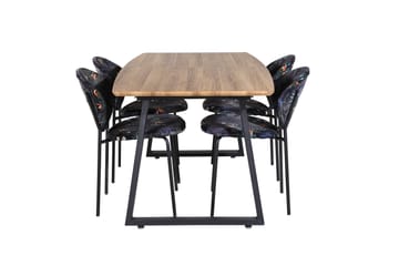 Leah Forlengningsbar bord med 4 Moncoll Spisestoler - Møbler - Bord - Spisegruppe