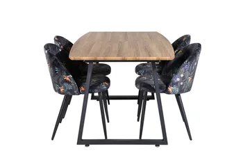 Leah Forlengningsbar bord med 4 Sedavi Spisestoler - Møbler - Bord - Spisegruppe