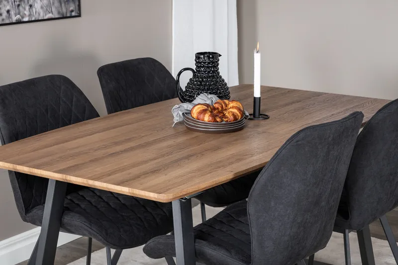 Leah Forlengningsbar bord med 4 Sumoas Spisestoler - Møbler - Bord - Spisegruppe