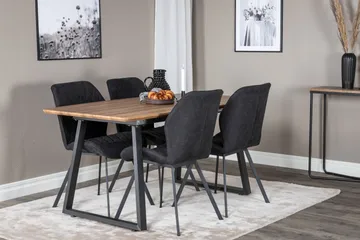 Leah Forlengningsbar bord med 4 Sumoas Spisestoler - Møbler - Bord - Spisegruppe