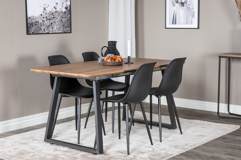 Leah Forlengningsbar bord med 4 Ypas Spisestoler - Møbler - Bord - Spisegruppe