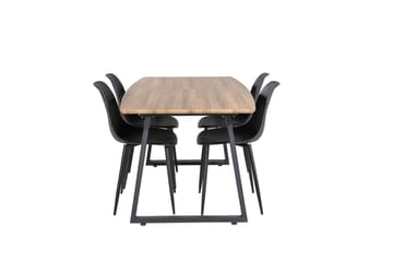 Leah Forlengningsbar bord med 4 Ypas Spisestoler - Møbler - Bord - Spisegruppe