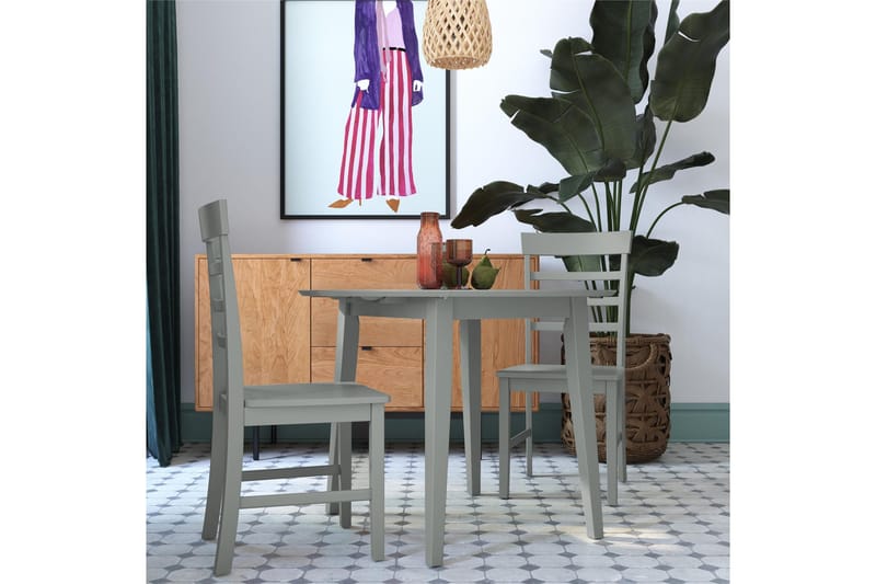 Loukas Spisegruppe 3-deler - Grå - Møbler - Bord - Spisegruppe