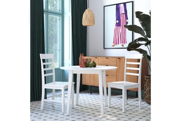 Loukas Spisegruppe 3-deler - Hvit - Møbler - Bord - Spisegruppe