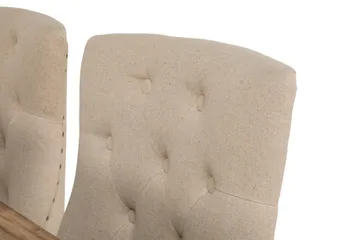 Lyon Förlängningsbar Matgrupp 200 cm med 6 Viktoria Stol Bloomington Natur/Vit/Beige Beige/White - Møbler - Bord - Spisegruppe