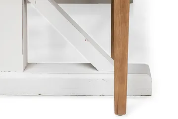Lyon Förlängningsbar Matgrupp 200 cm med 6 Viktoria Stol Bloomington Natur/Vit/Beige Beige/White - Møbler - Bord - Spisegruppe
