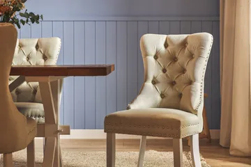 Lyon Forlengbar Spisegruppe 200 cm inkl. 6 Bergviken Stoler - Brun/Hvit - Møbler - Bord - Spisegruppe