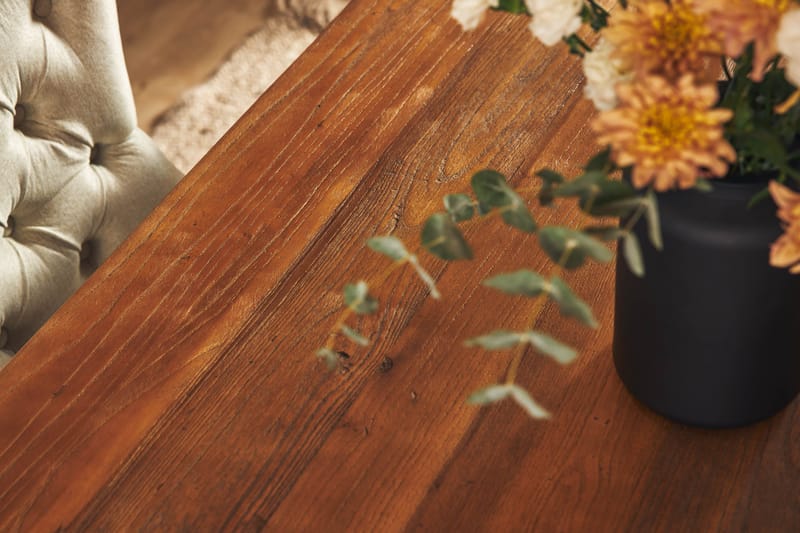 Lyon Forlengbar Spisegruppe 200 cm inkl. 6 Bergviken Stoler - Brun/Hvit - Møbler - Bord - Spisegruppe