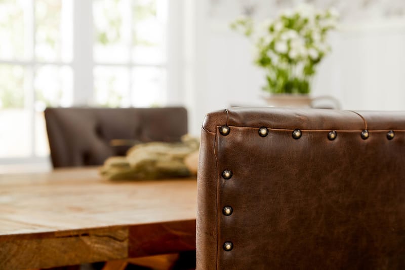 Lyon Forlengningsbar Spisegruppe 200 cm med 6 Tuva Stol - Natur/Brun - Møbler - Bord - Spisegruppe