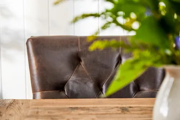 Lyon Forlengningsbar Spisegruppe 200 cm med 6 Tuva Stol - Natur/Hvit/Brun - Møbler - Bord - Spisegruppe