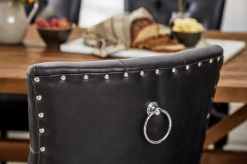 Lyon Forlengningsbar Spisegruppe 200 cm med 6 Tuva Stol - Natur/Svart - Møbler - Bord - Spisegruppe