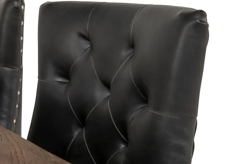 Lyon Forlengningsbar Spisegruppe 200 cm med 6 Tuva Stol - Natur/Svart - Møbler - Bord - Spisegruppe